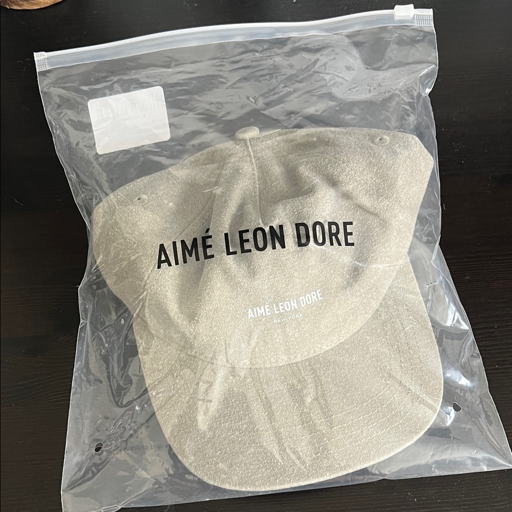 Aimé Leon Dore Beige Logo Baseball Cap